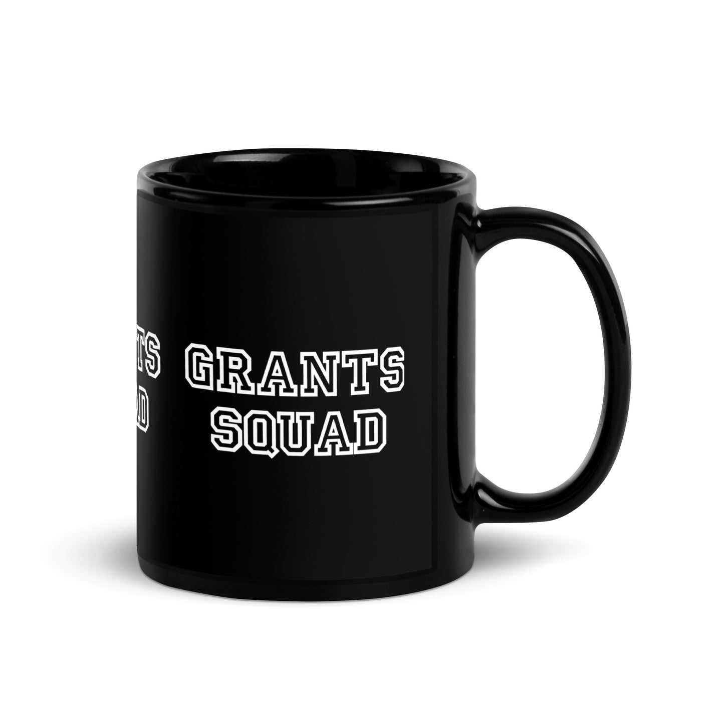 Grants Squad Black Glossy Mug 11oz