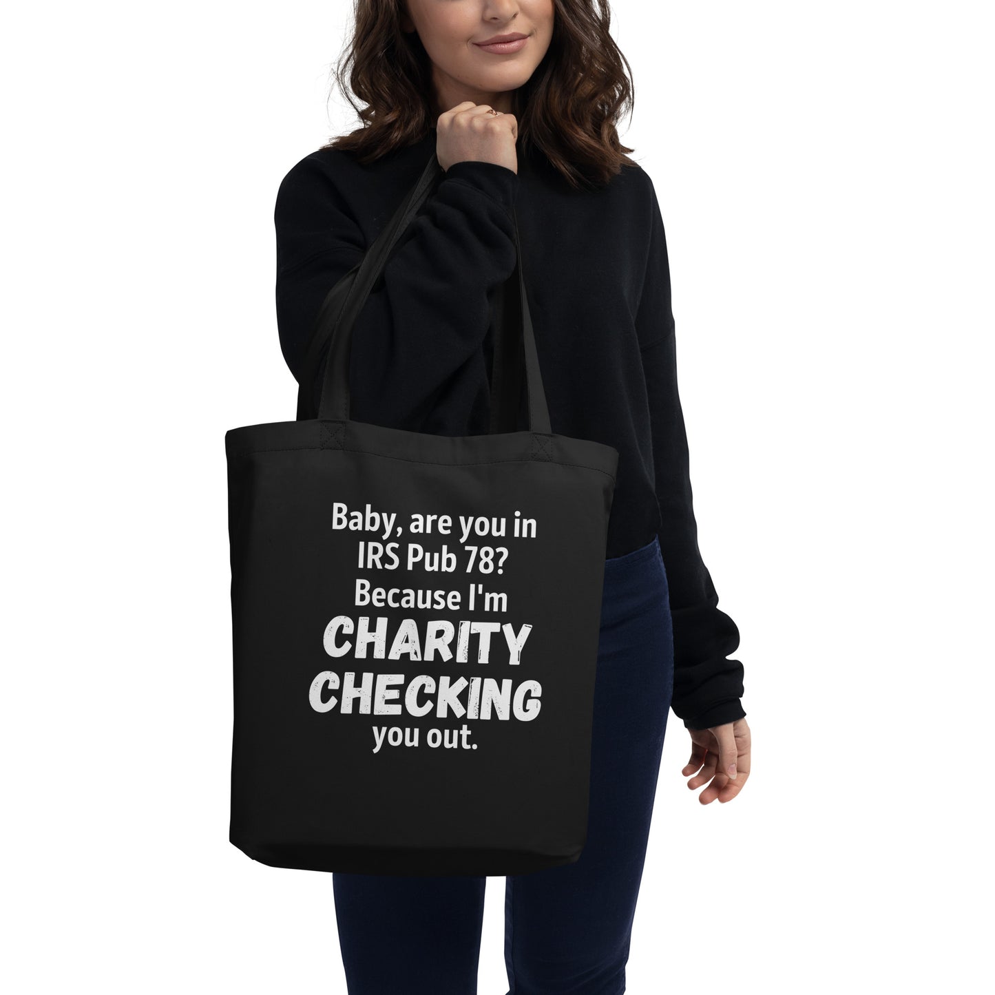 Charity Checking You Out Eco Tote Bag