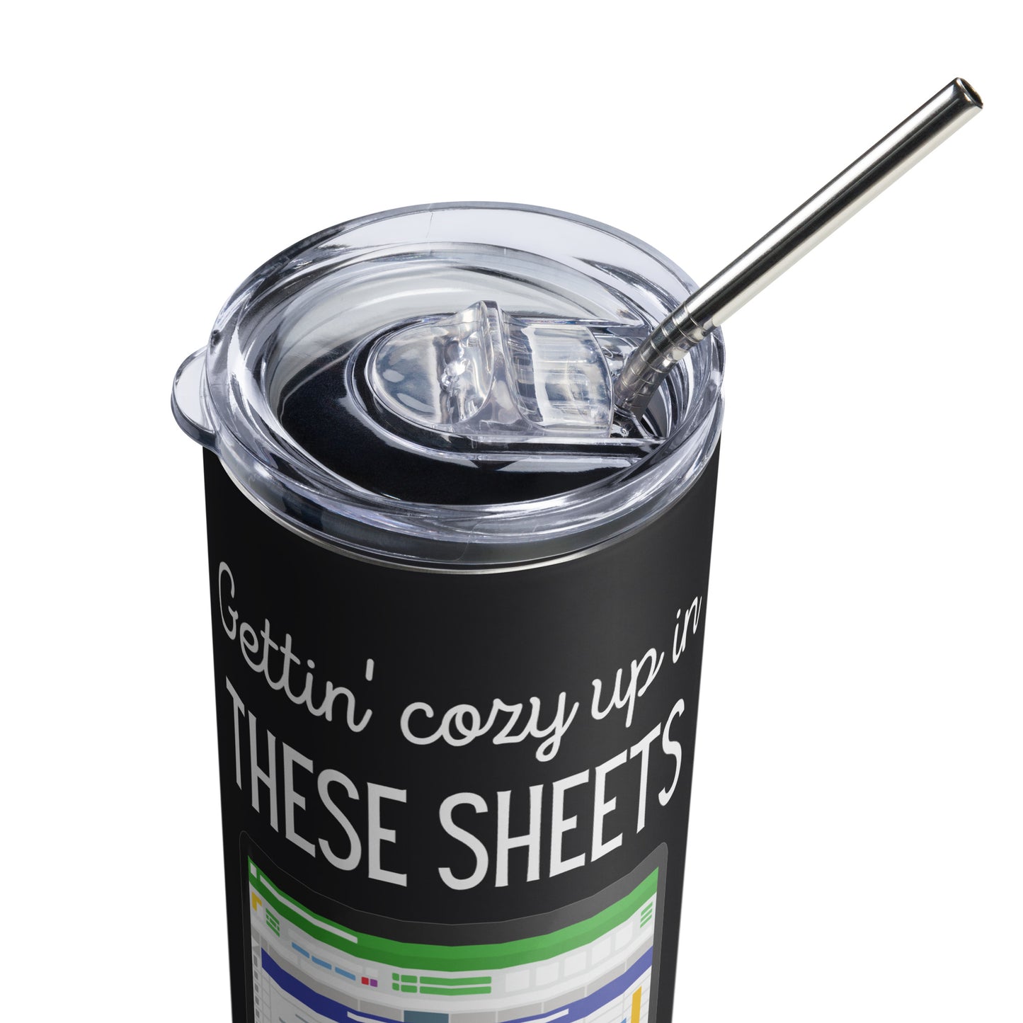 Up in These Sheets Stainless steel tumbler