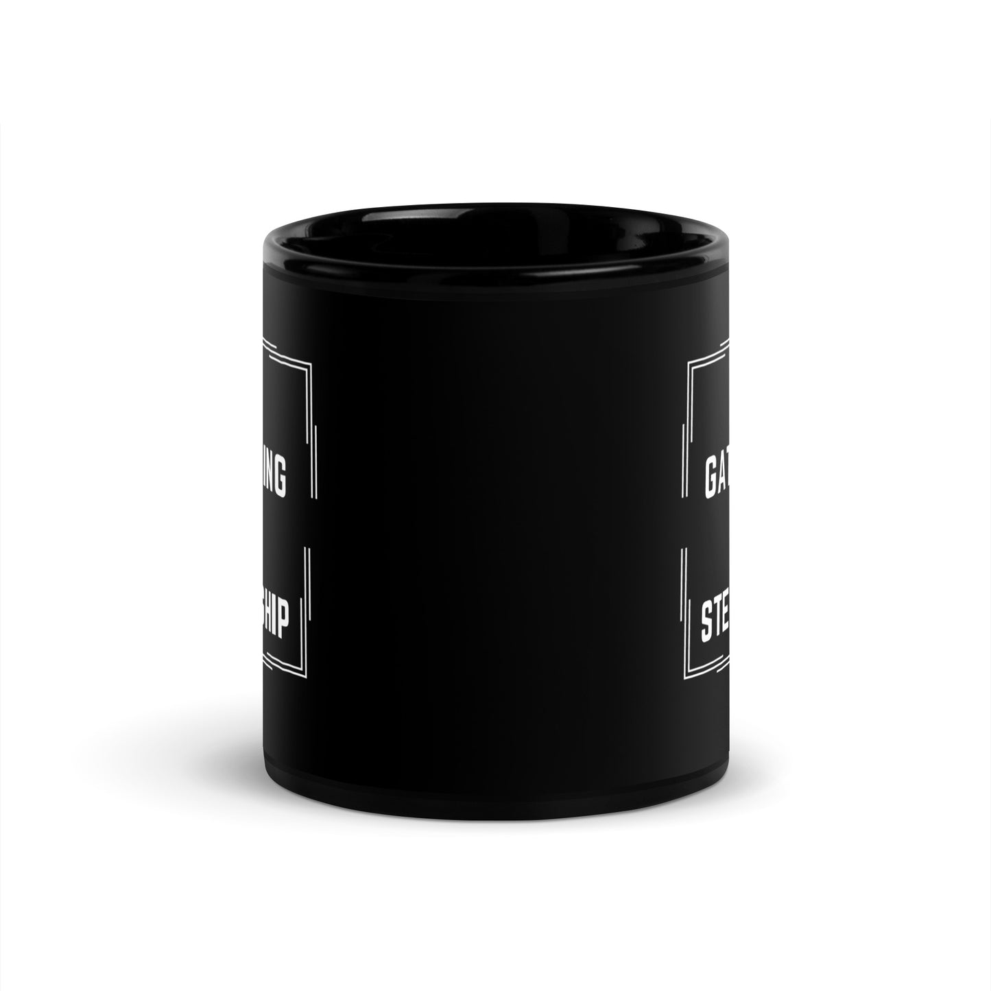 Less Gatekeeping, More Stewardship Black Glossy Mug 11oz