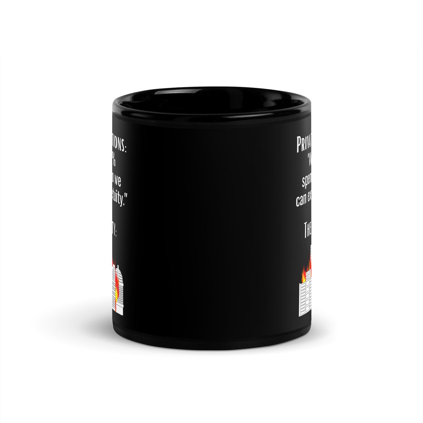 In Perpetuity Black Glossy Mug 11oz