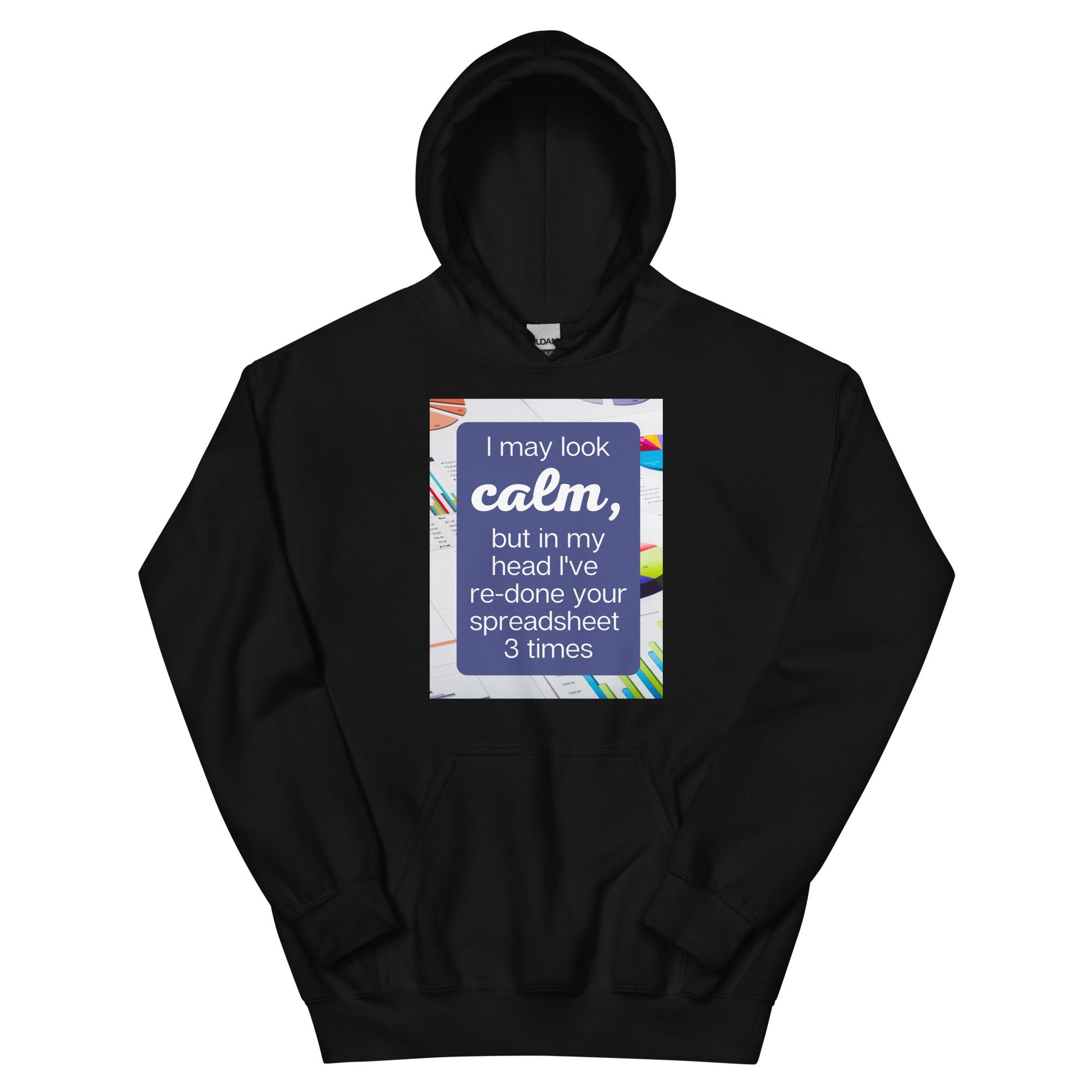 Calm Re-do Spreadsheet Unisex Hoodie-recalciGrant