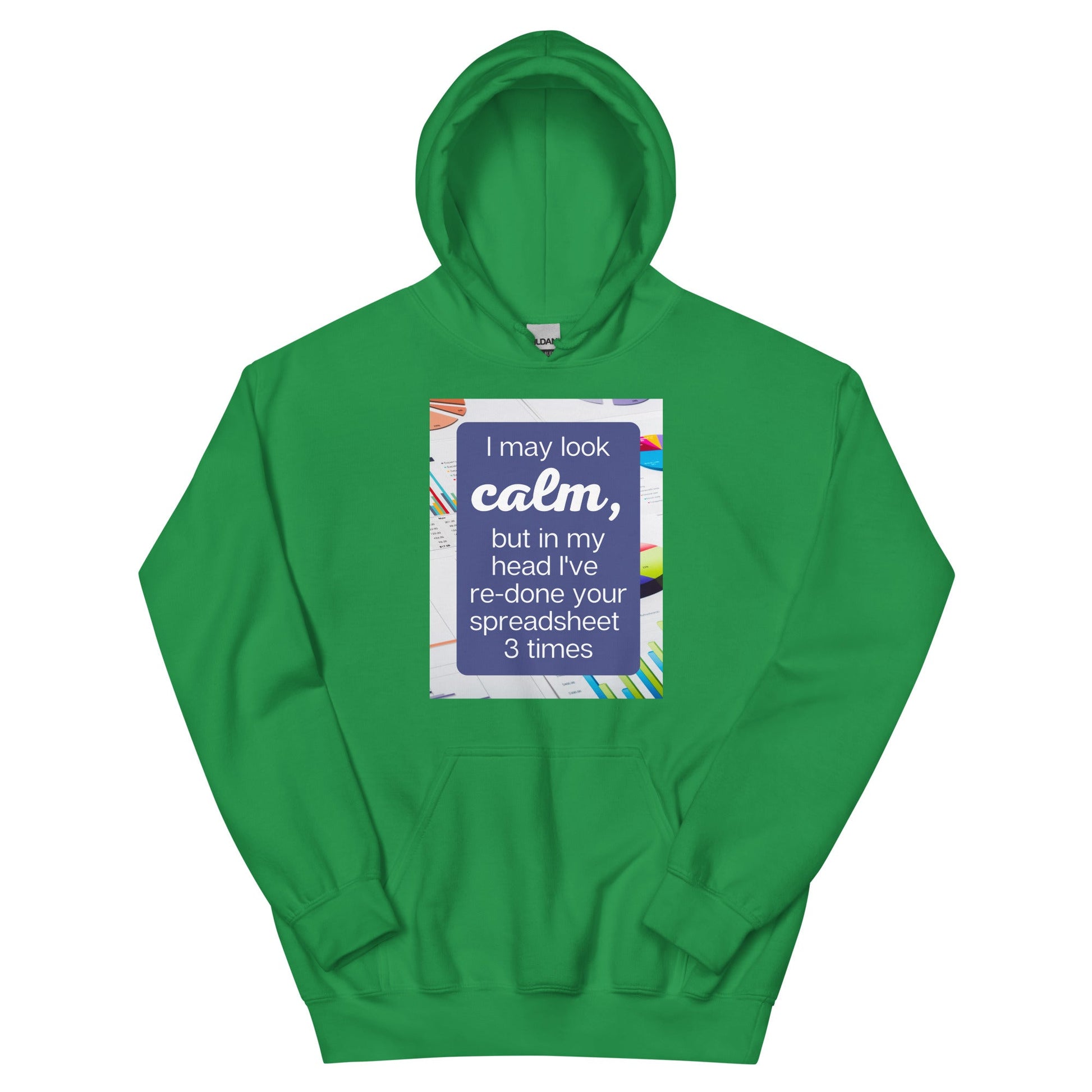 Calm Re-do Spreadsheet Unisex Hoodie-recalciGrant