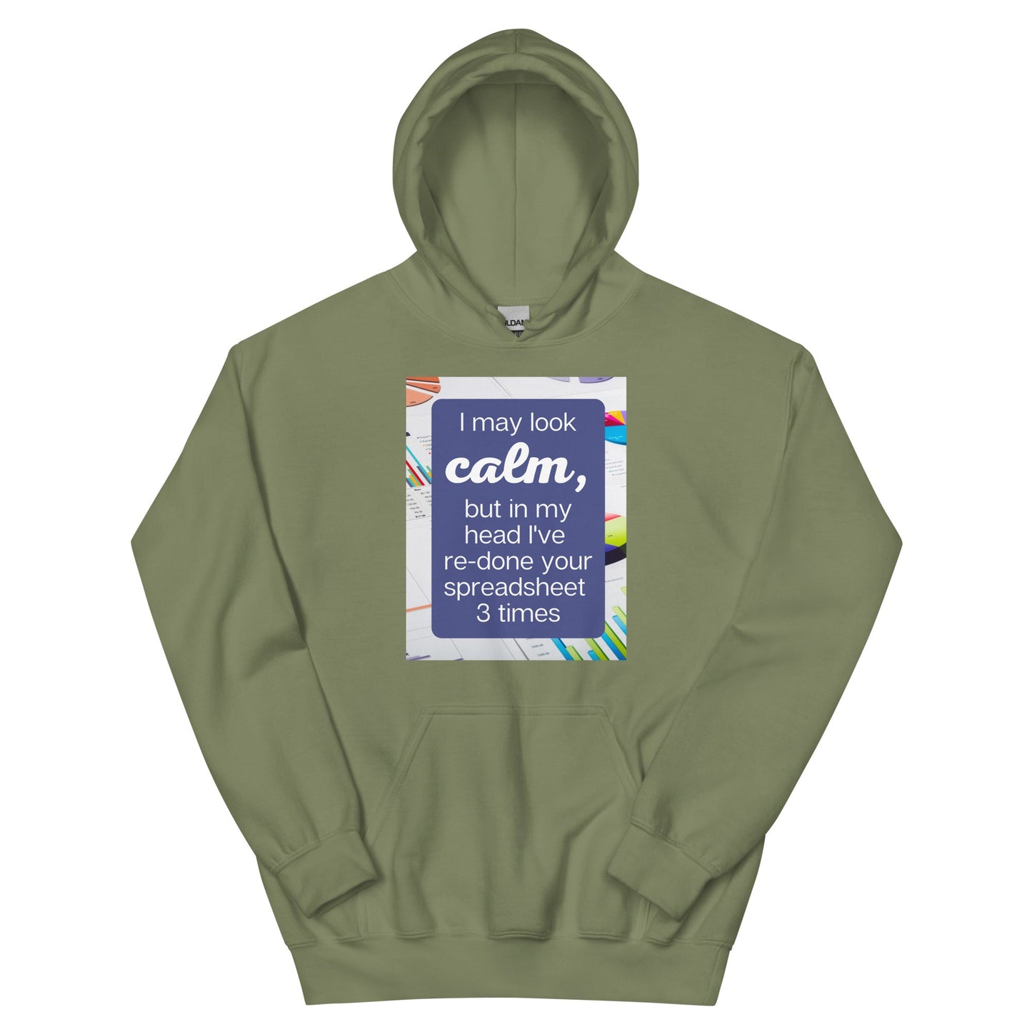 Calm Re-do Spreadsheet Unisex Hoodie-recalciGrant