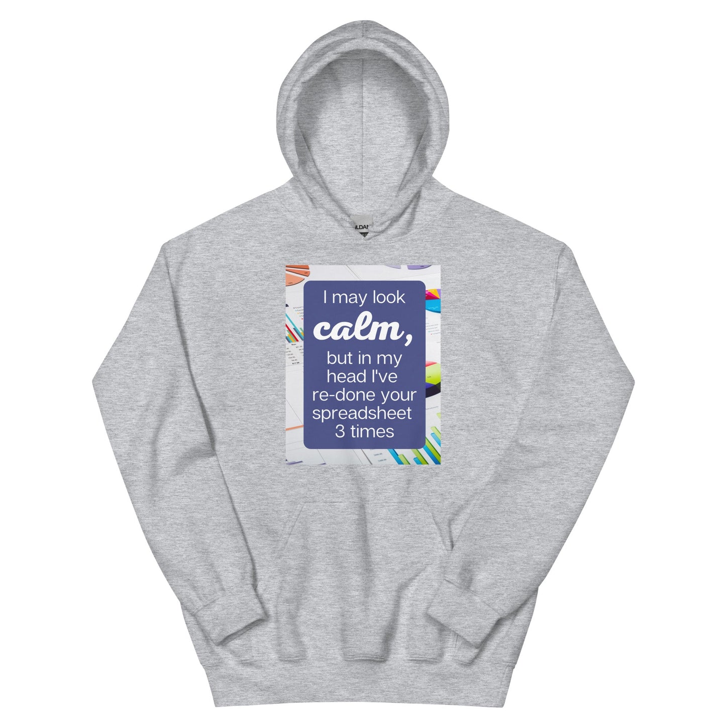 Calm Re-do Spreadsheet Unisex Hoodie-recalciGrant