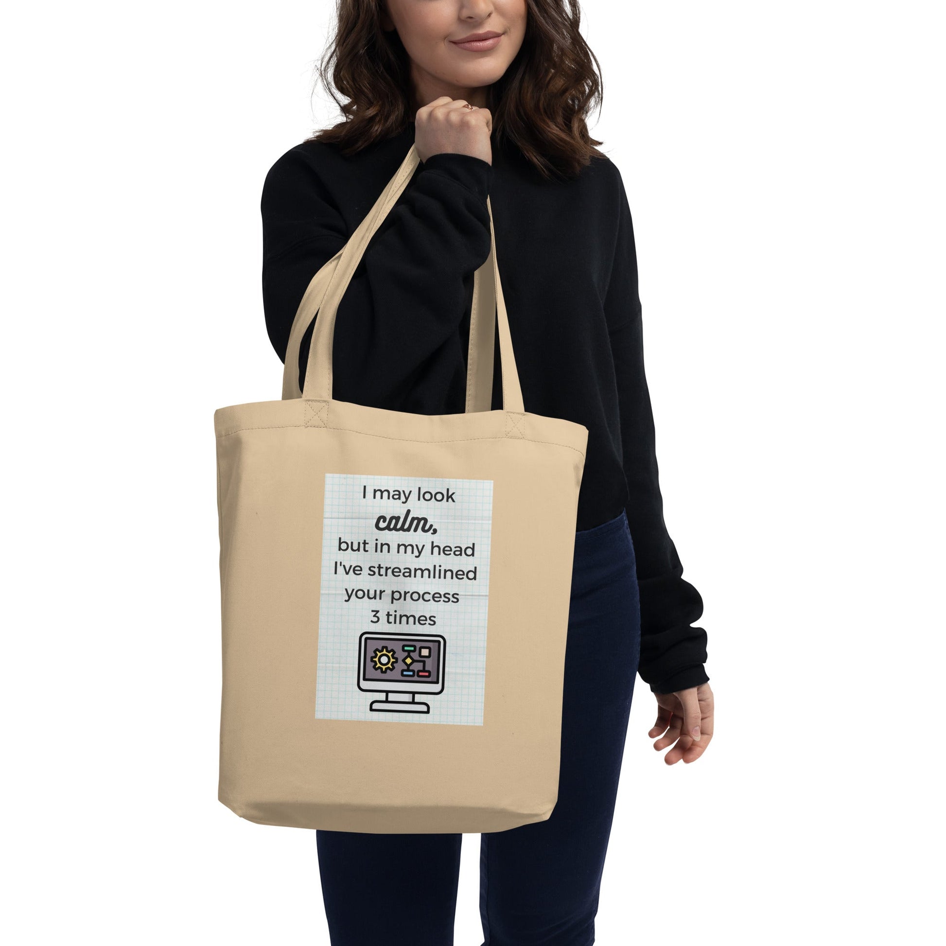 Calm Streamlining Process Eco Tote Bag