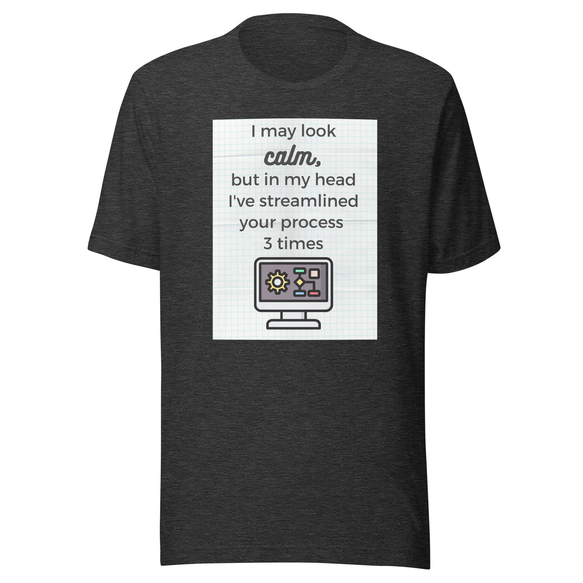 Calm Streamlining Process Unisex t-shirt