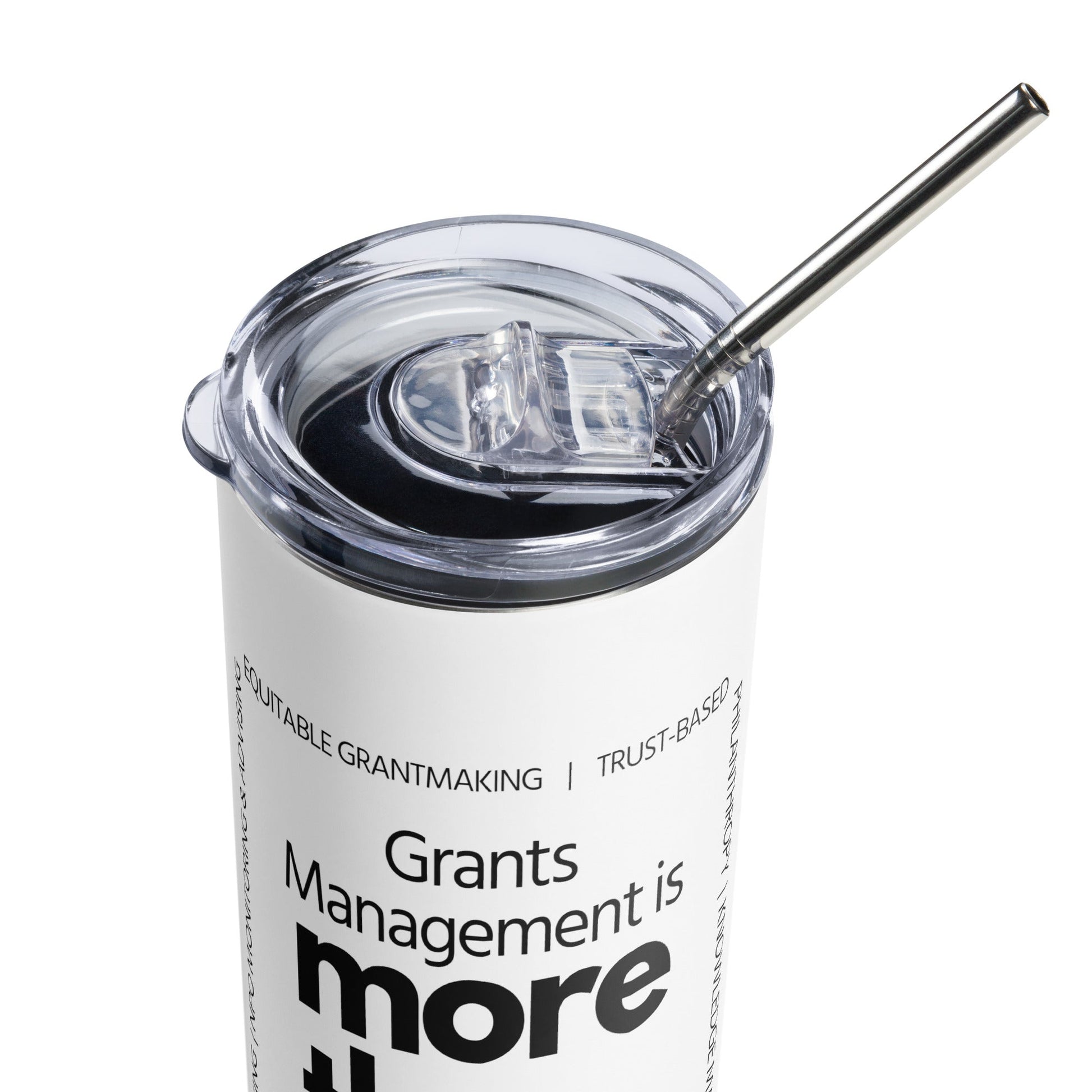 Grants Management is more than IRS & GMS Stainless steel tumbler-recalciGrant