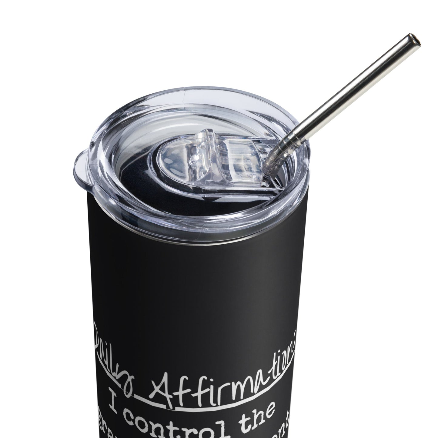 Grants Management System Daily Affirmation Stainless steel tumbler-recalciGrant