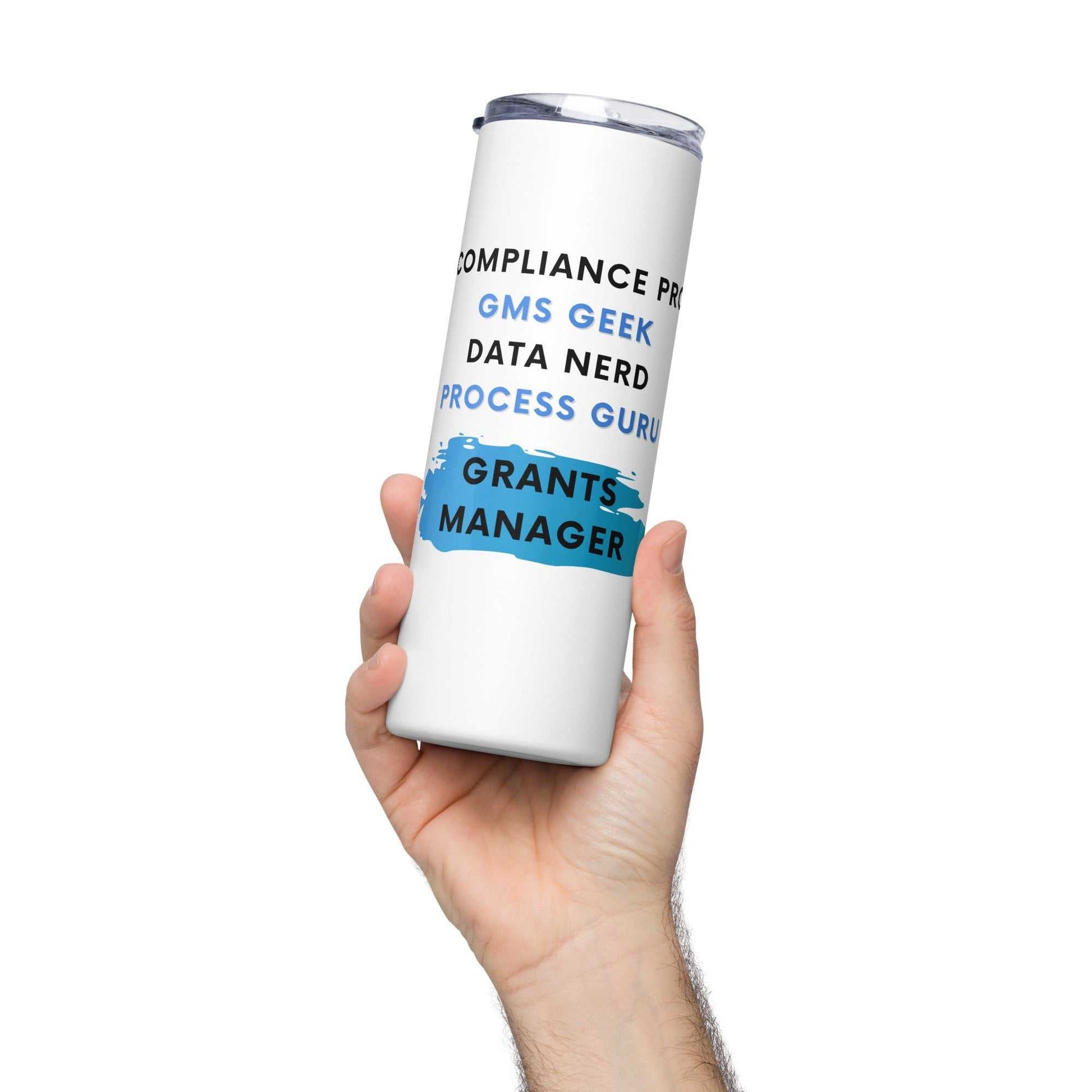 Grants Manager Skill Words Stainless steel tumbler