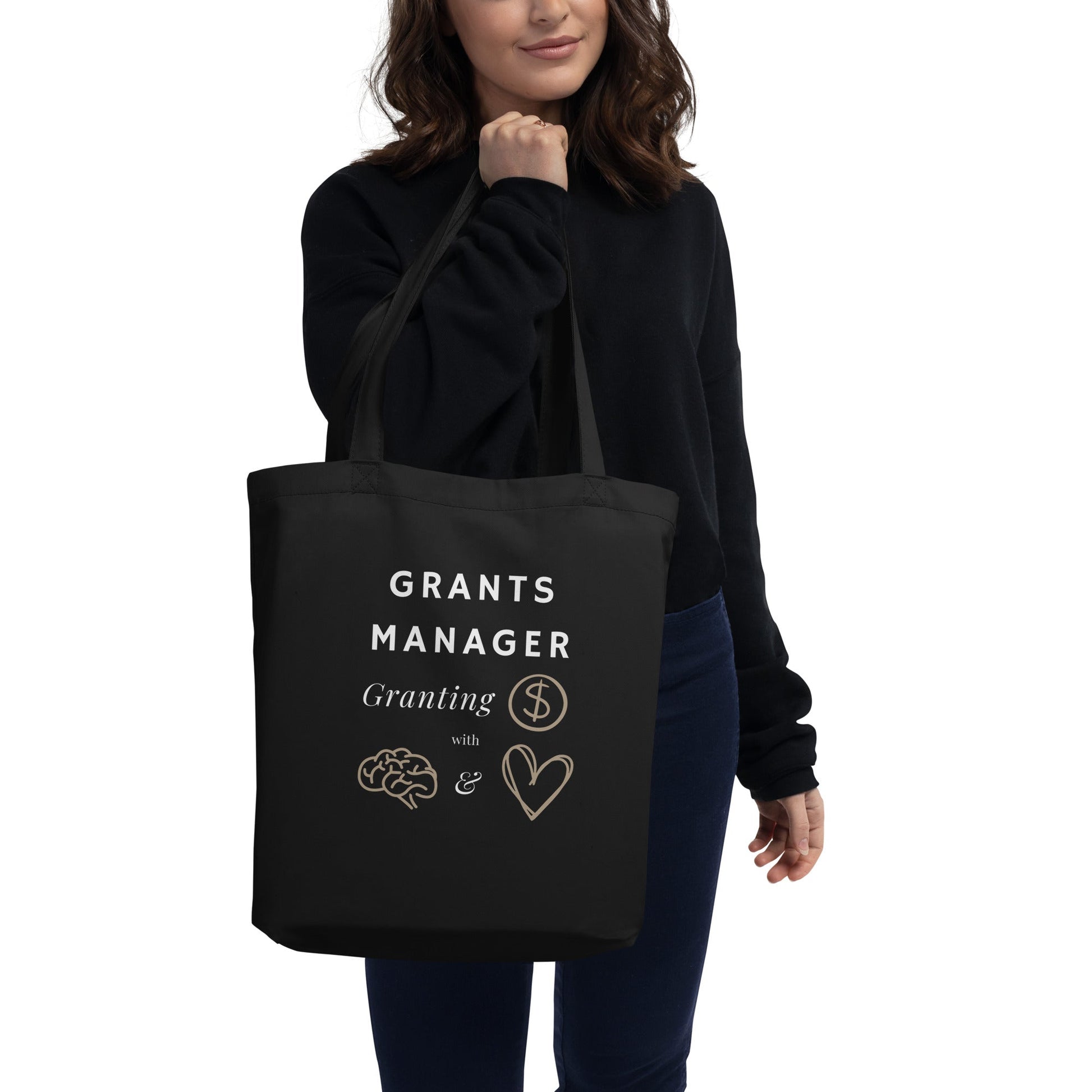 Grants Manager Smarts & Hearts Eco Tote Bag-recalciGrant