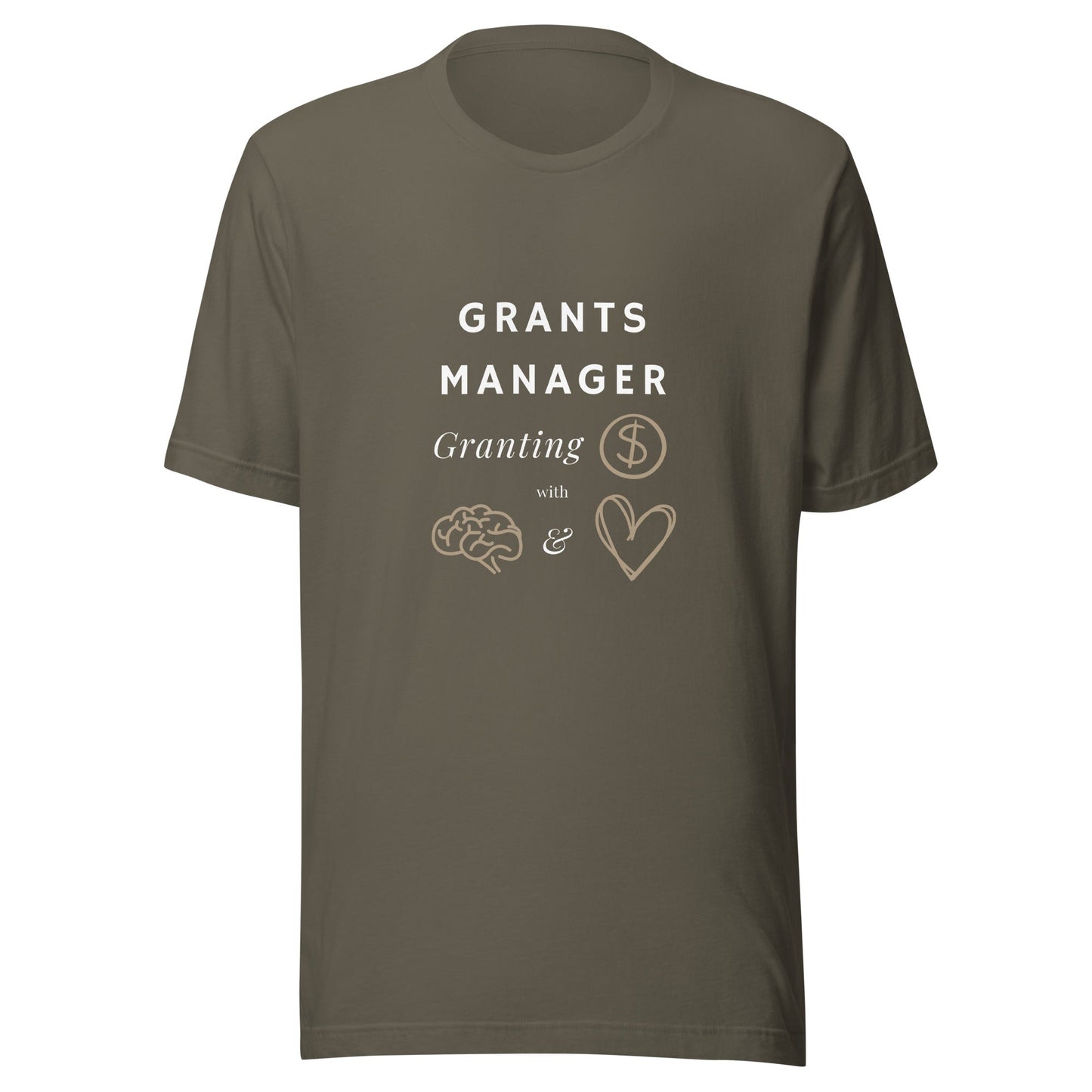 Grants Manager Smarts & Hearts Unisex t-shirt-recalciGrant