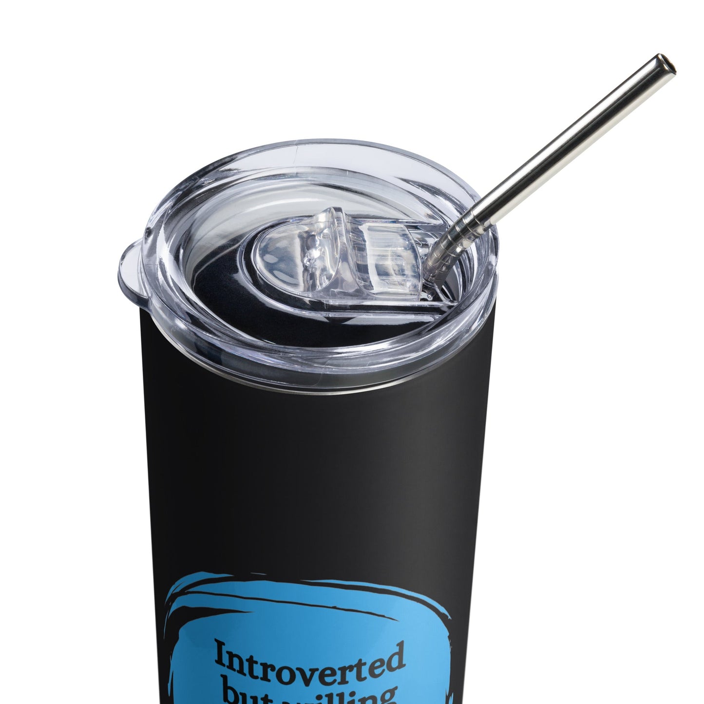 Introverted But Willing to Discuss Data & Reporting Stainless steel tumbler-recalciGrant