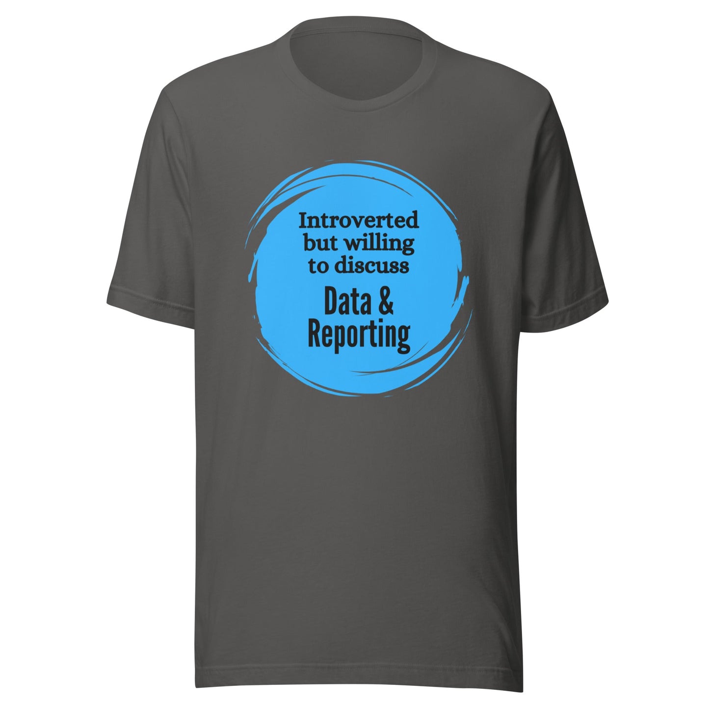 Introverted But Willing to Discuss Data & Reporting Unisex t-shirt-recalciGrant