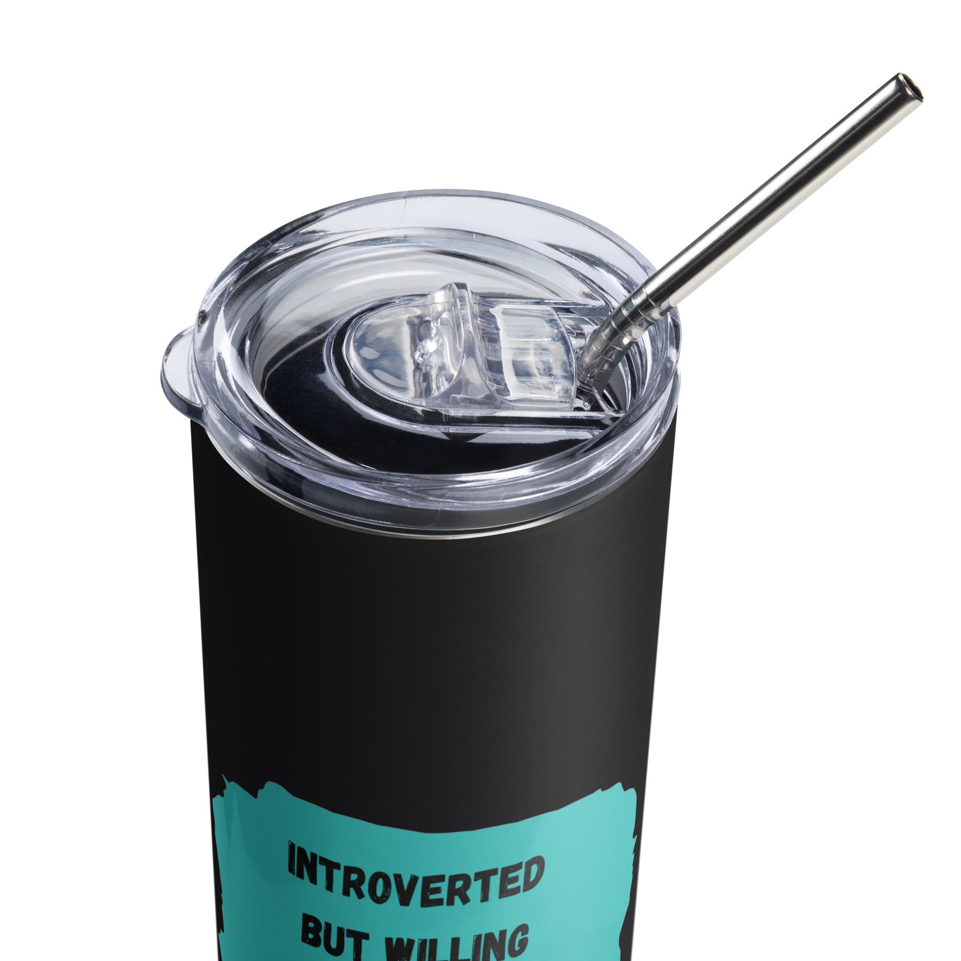 Introverted but Willing to Discuss Grant Compliance Stainless steel tumbler