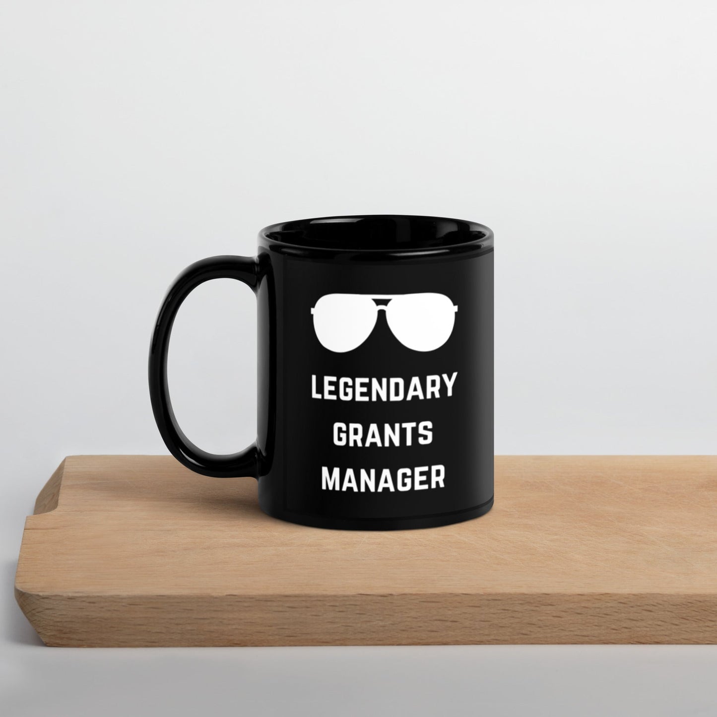 Legendary Grants Manager Black Glossy Mug 11oz-recalciGrant