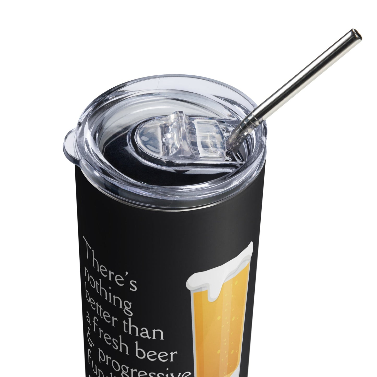 Modernize Philanthropy Beer Stainless steel tumbler-recalciGrant