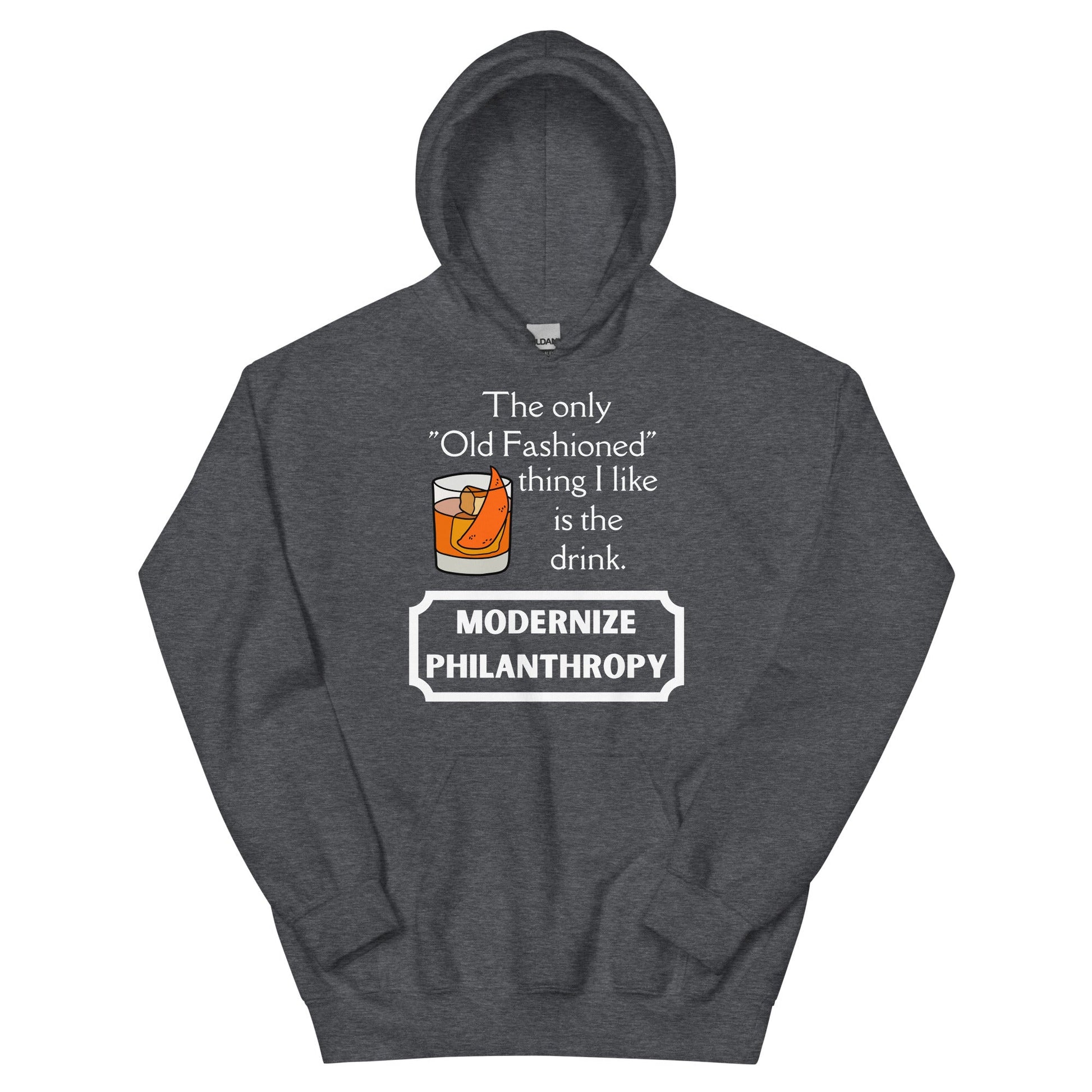 Modernize Philanthropy Old Fashioned Drink Unisex Hoodie-recalciGrant