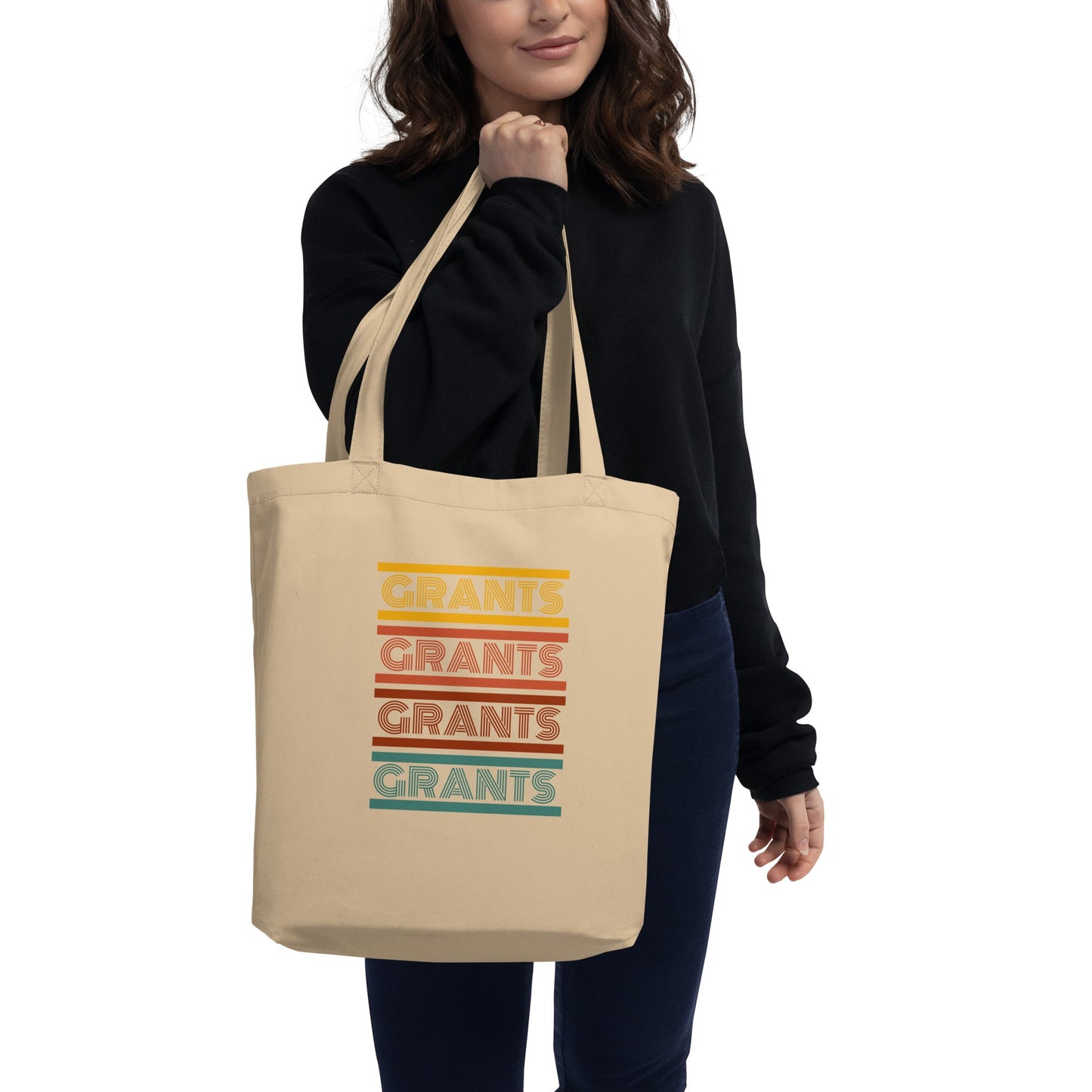 Retro Grants Typography Eco Tote Bag