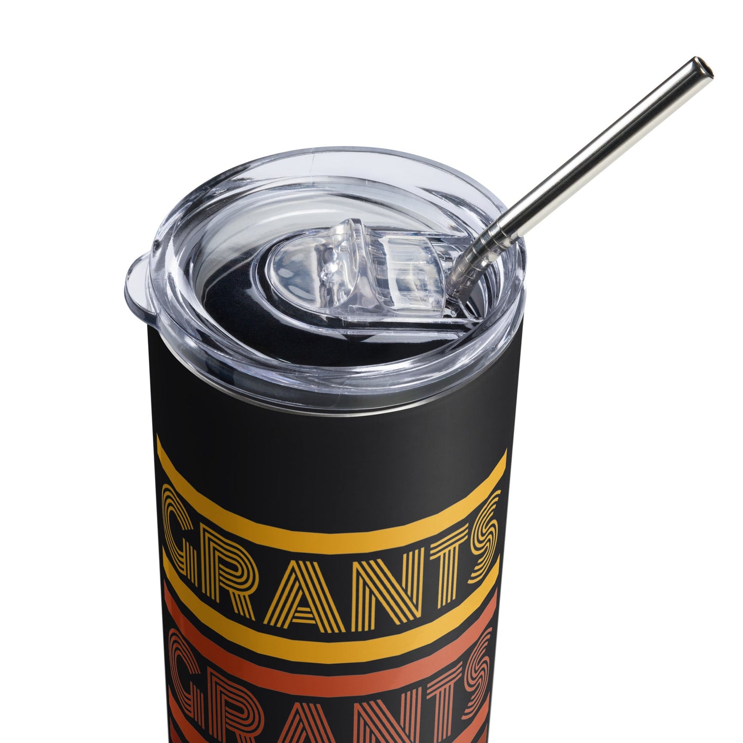 Retro Grants Typography Stainless steel tumbler