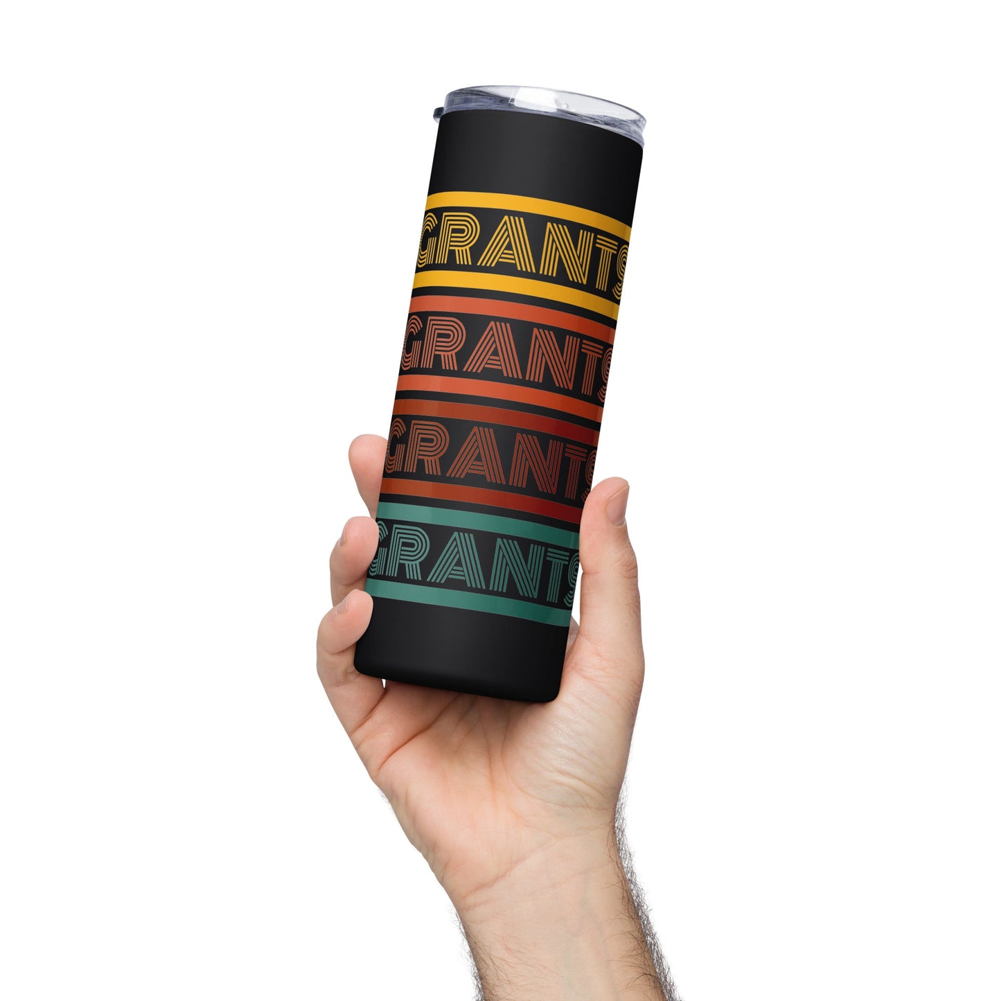 Retro Grants Typography Stainless steel tumbler