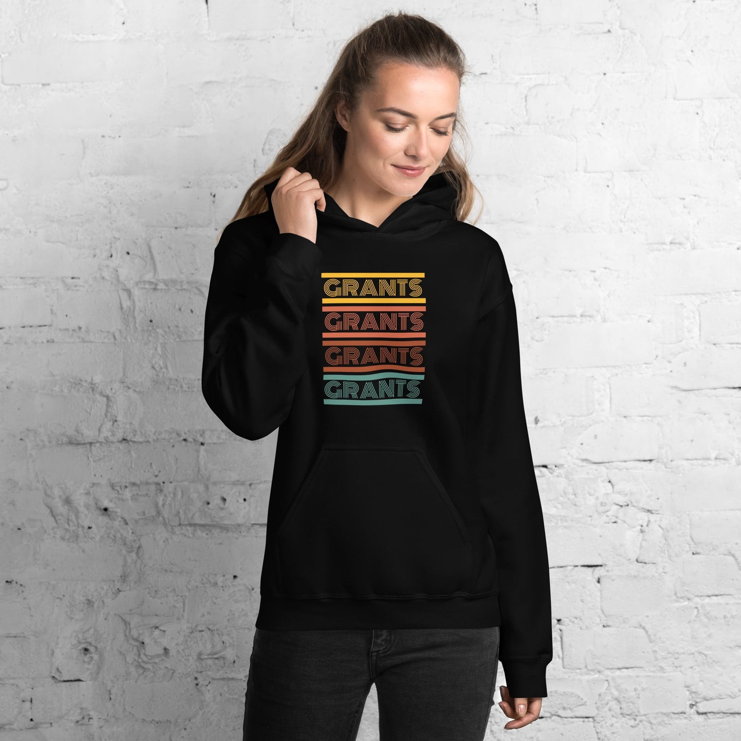 Retro Grants Typography Unisex Hoodie