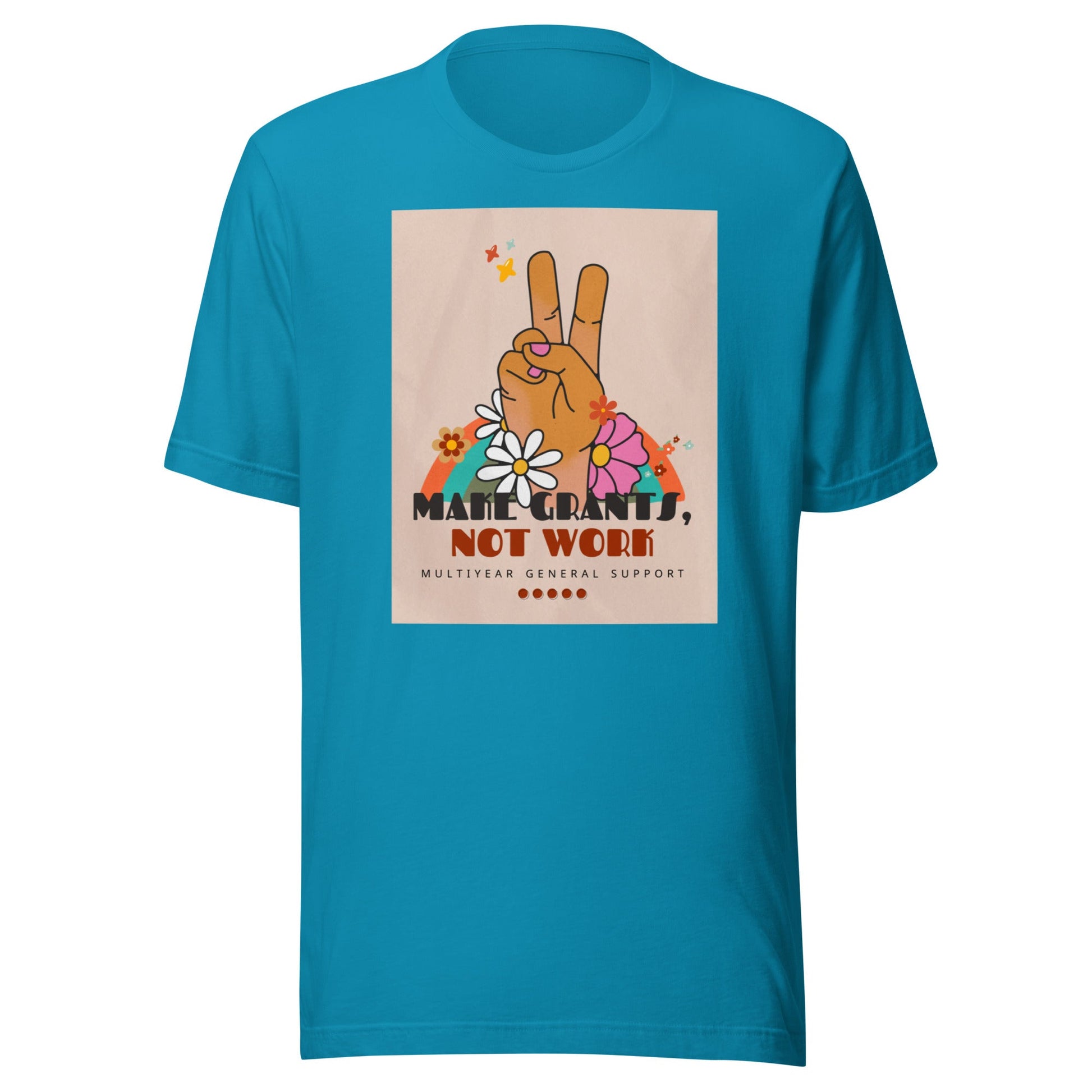 Retro Groovy Make Grants, Not Work Unisex T-shirt