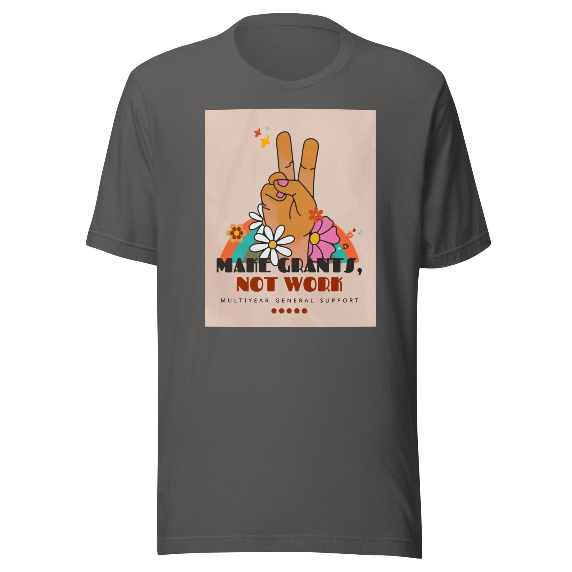 Retro Groovy Make Grants, Not Work Unisex T-shirt