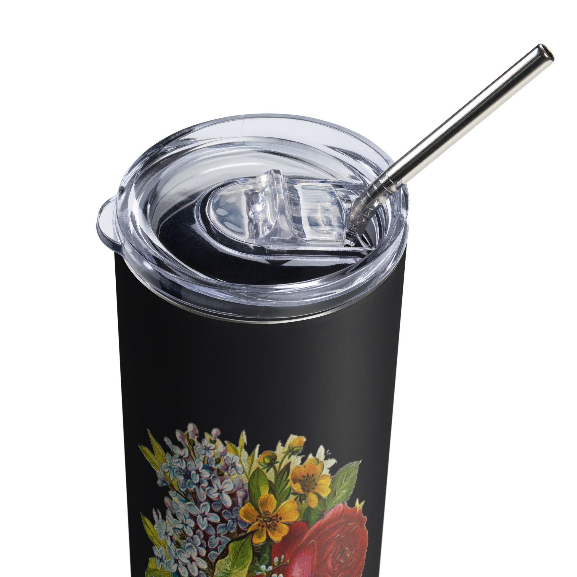 Speak Up for Others Floral Stainless steel tumbler-recalciGrant