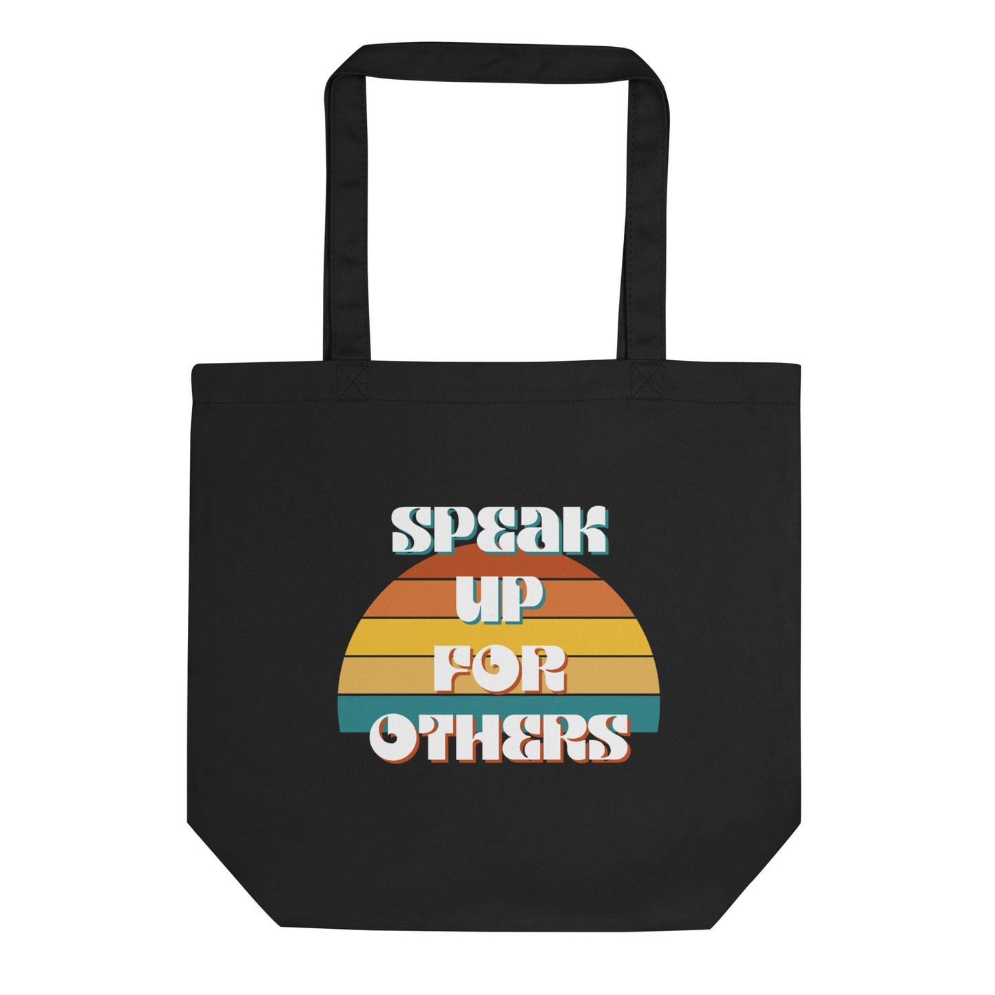 Speak Up for Others Retro Sunset Eco Tote Bag-recalciGrant