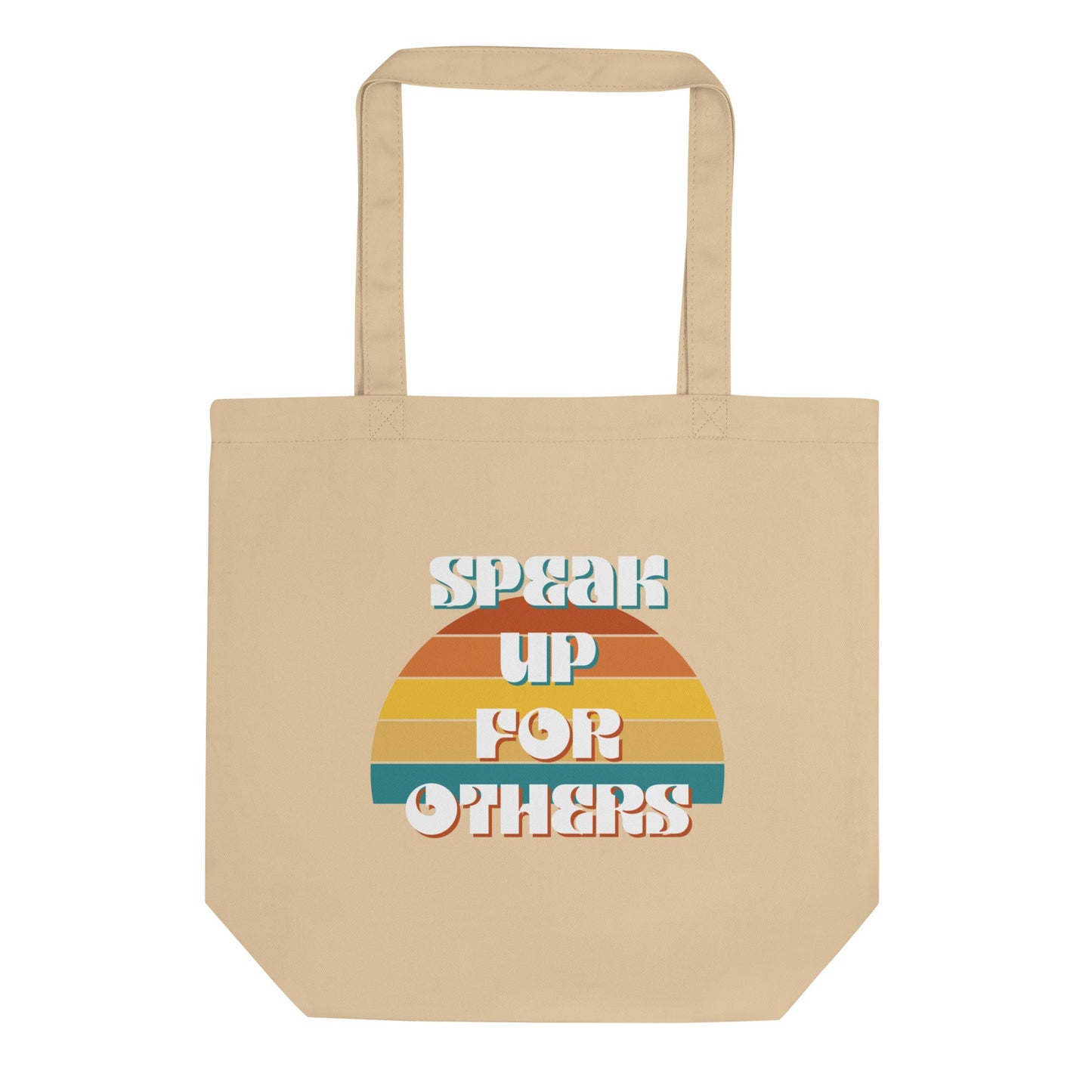 Speak Up for Others Retro Sunset Eco Tote Bag-recalciGrant