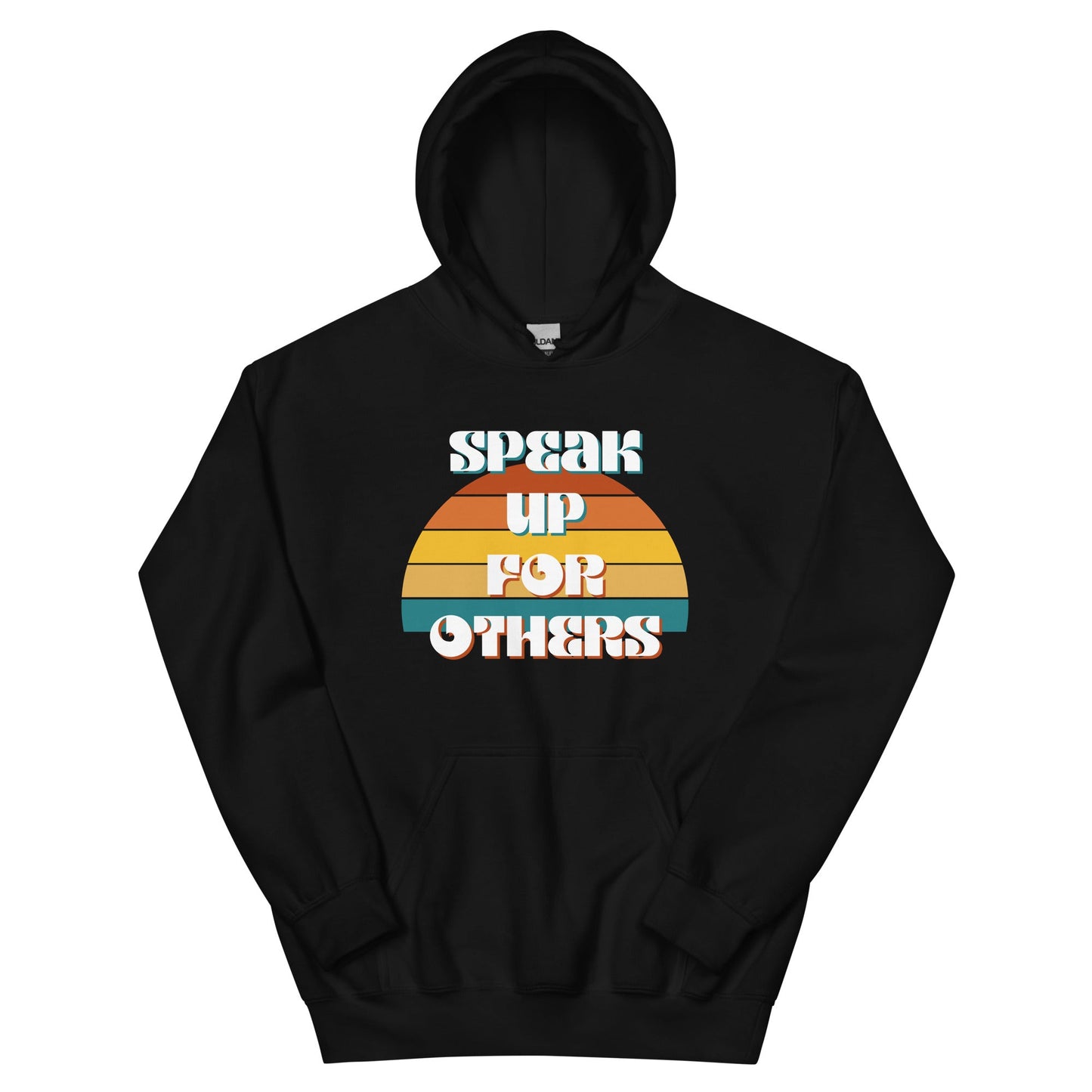 Speak Up for Others Retro Sunset Unisex Hoodie-recalciGrant