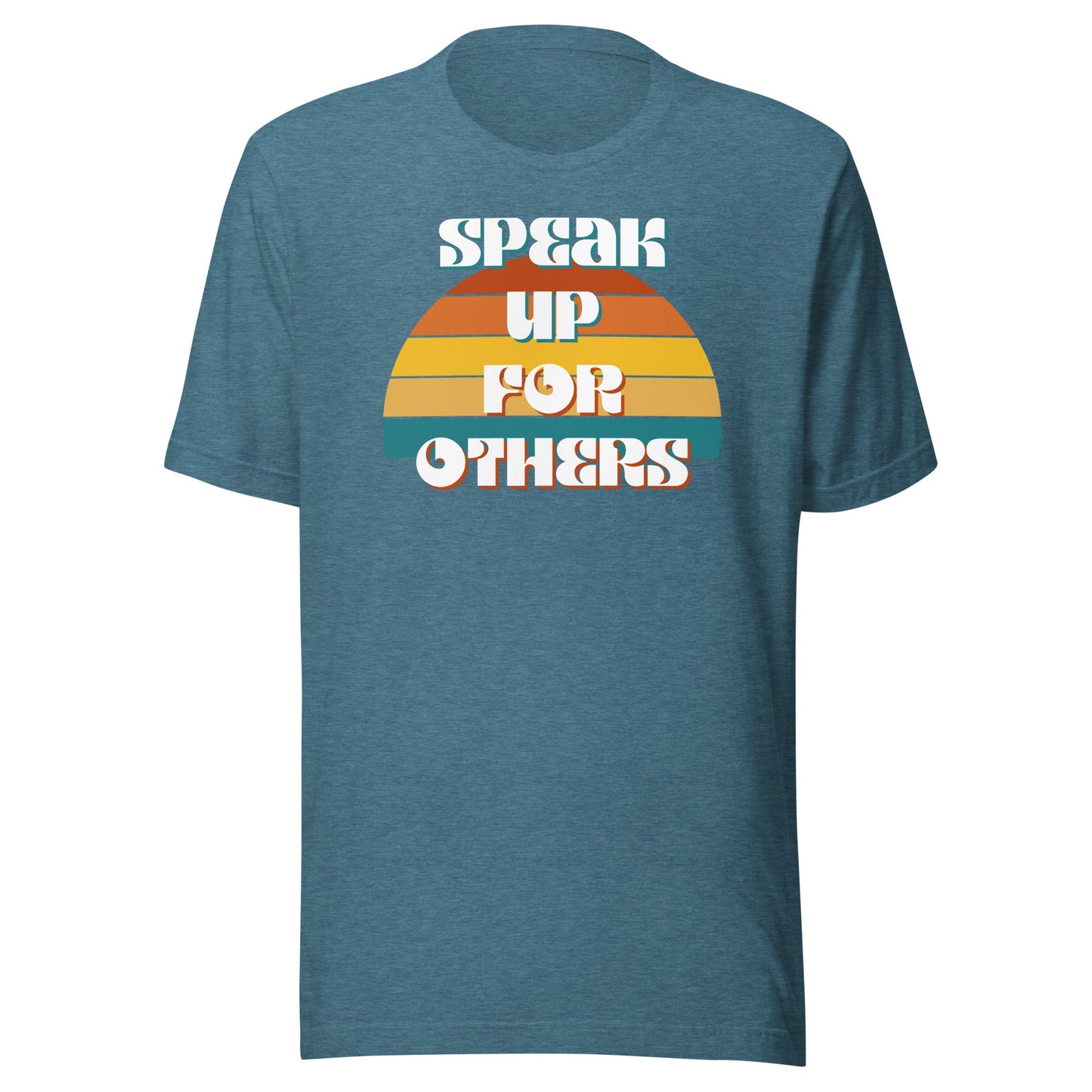 Speak Up for Others Retro Sunset Unisex t-shirt-recalciGrant