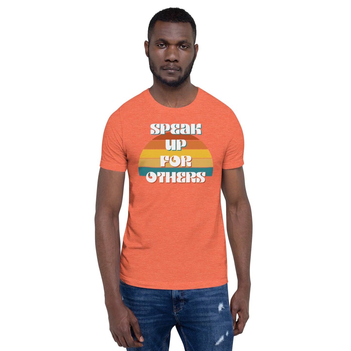 Speak Up for Others Retro Sunset Unisex t-shirt-recalciGrant