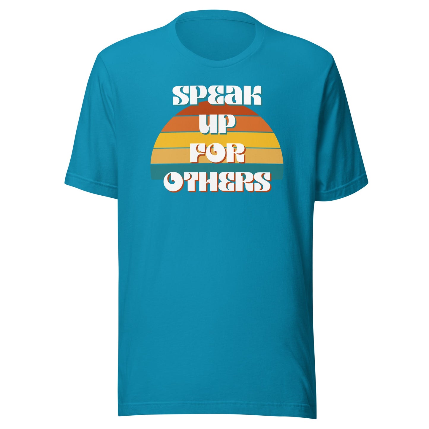 Speak Up for Others Retro Sunset Unisex t-shirt-recalciGrant