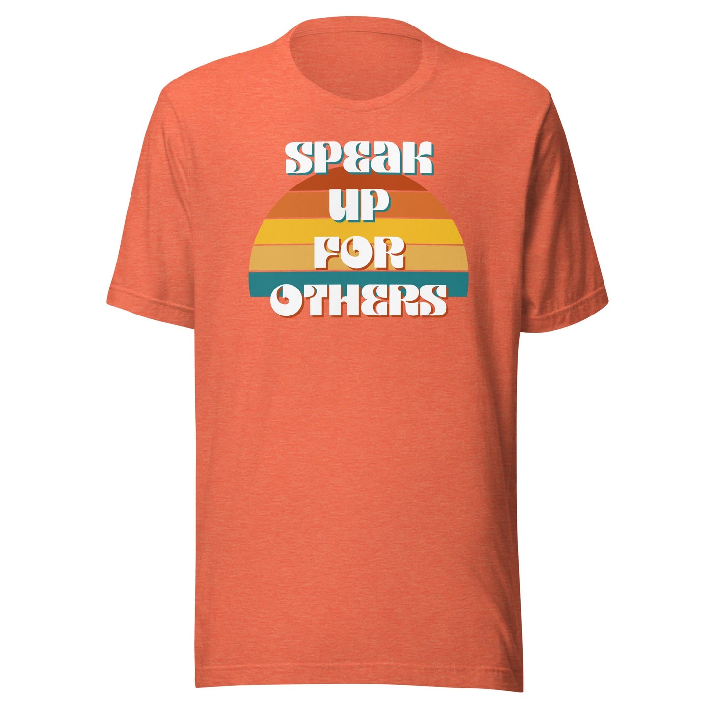 Speak Up for Others Retro Sunset Unisex t-shirt-recalciGrant